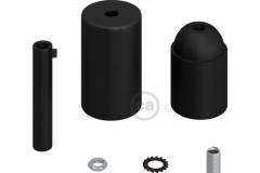 kit-portalampada-e27-cilindro-nero-opaco-con-serracavo-cilindr