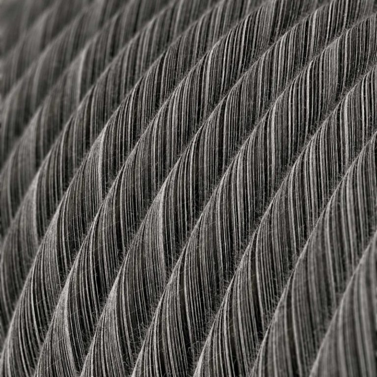 Vertigo fekete-fehér pamut textilkábel