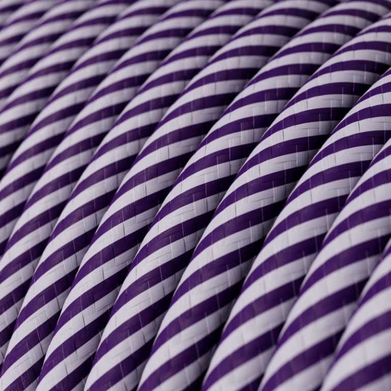 Vertigo HD lila vékony csíkos textilkábel